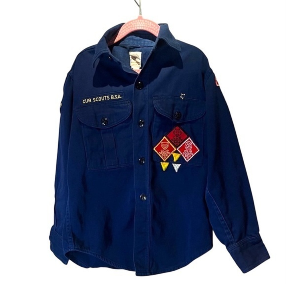 Boy Scouts Cub Scouts Vintage 1960’s Uniform Shirt Transatlantic Council Small?